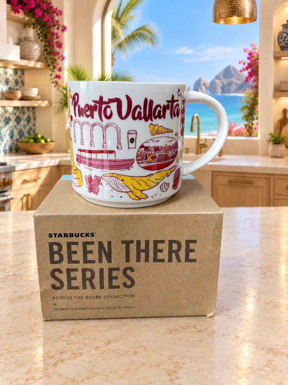 Starbucks Puerto Vallarta Been There Series Mug 14 oz Mexico Coffee Cup NWT/BOX